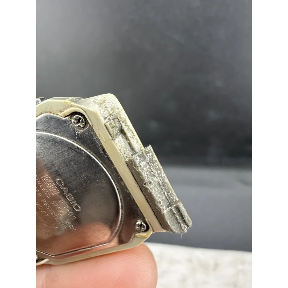 Vintage‎ Casio Watch Dual Time Film BROKEN FOR PARTS